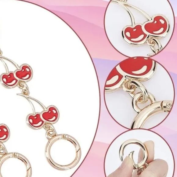 Cherry 🍒 Bag Chain Extension New - Picture 11 of 12